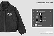 Vintage leather jacket mockup, an Apparel Mockup by Voyage Studio (Thumbnail 2 of 3)