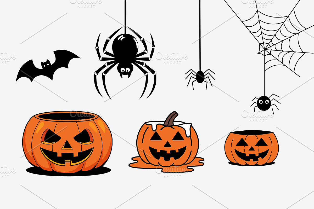 Halloween Cat Collection, an Animal Illustration by NoemieDesigns (Photo 4 of 4)