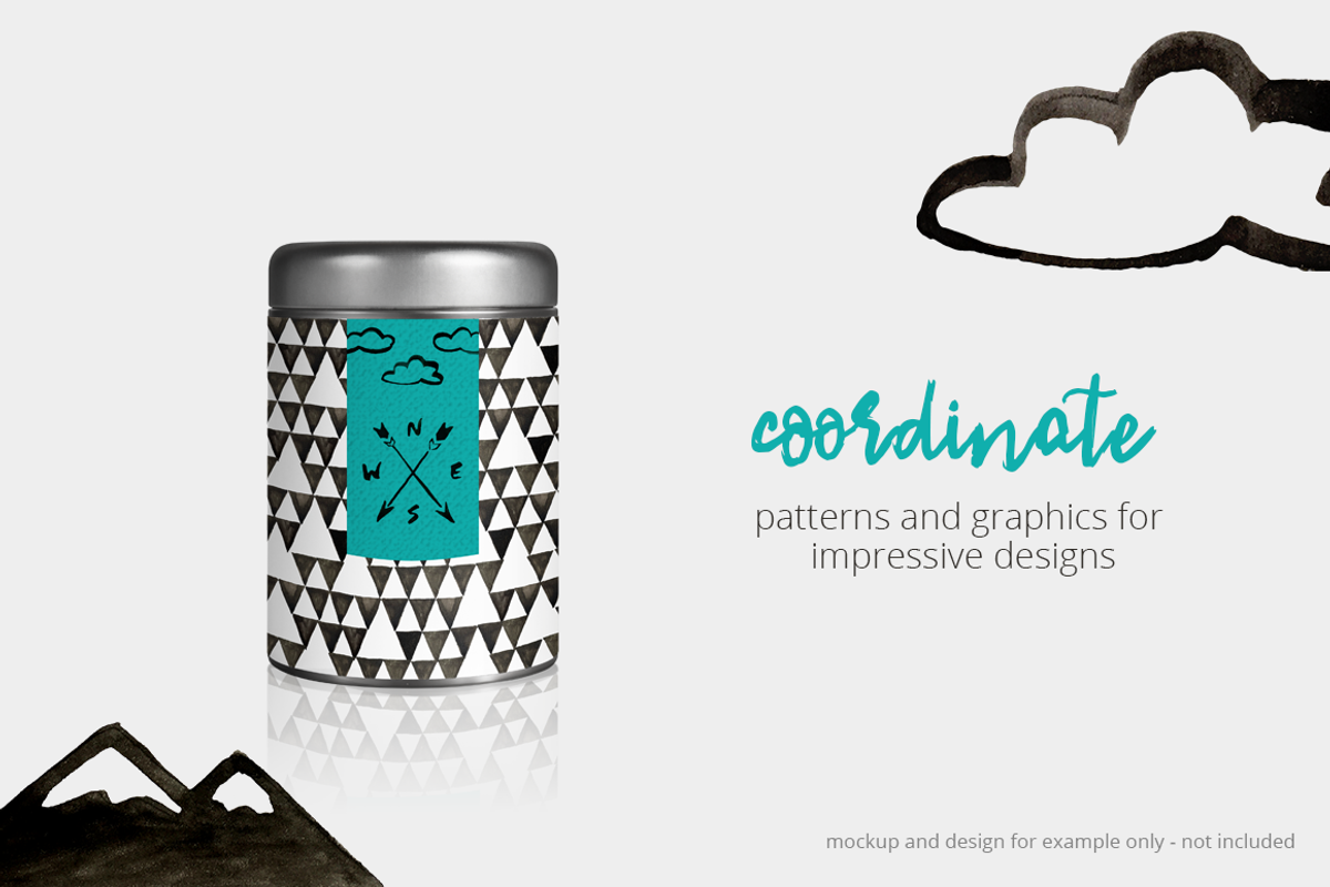Black & White Scandi Watercolor, a Decorative Illustration by plaidGecko (Photo 5 of 5)