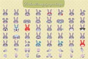 Bunny Emojis, an Emoji Icon by NatBurger (Thumbnail 2 of 4)