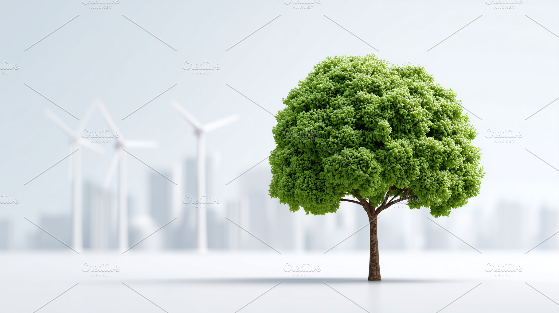 Lush green tree stands in front of, a Nature Photo by MistyDay