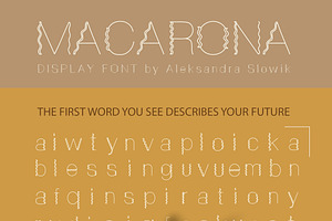 Macarona Font