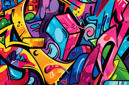 Colorful Abstract Urban Style Hiphop, an Abstract Photo by Pixeness