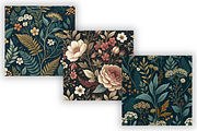 Dark Cottagecore Floral Pattern, a Pattern Graphic by FloridPrintables (Thumbnail 6 of 7)