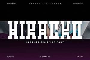 Hiracko - Modern Slab Font