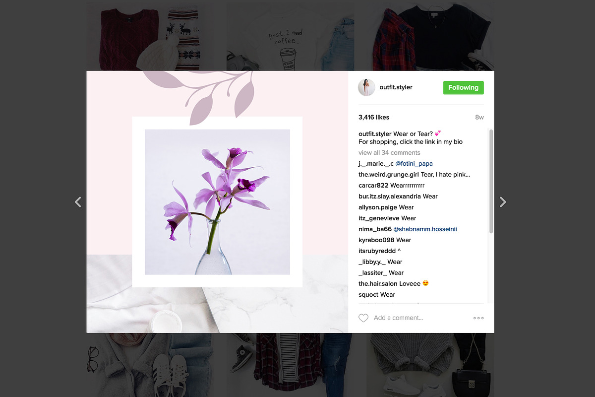 Rosegold Instagram Puzzle, a Social Media Template by Crevo Studio (Photo 6 of 8)