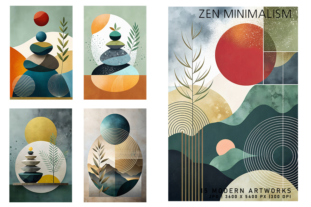 Zen Minimalism, a Decorative Illustration by Digital Art Creations (Photo 2 of 7)