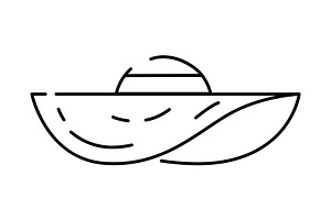 Illustration of sun hat., an Object Illustration by incomible