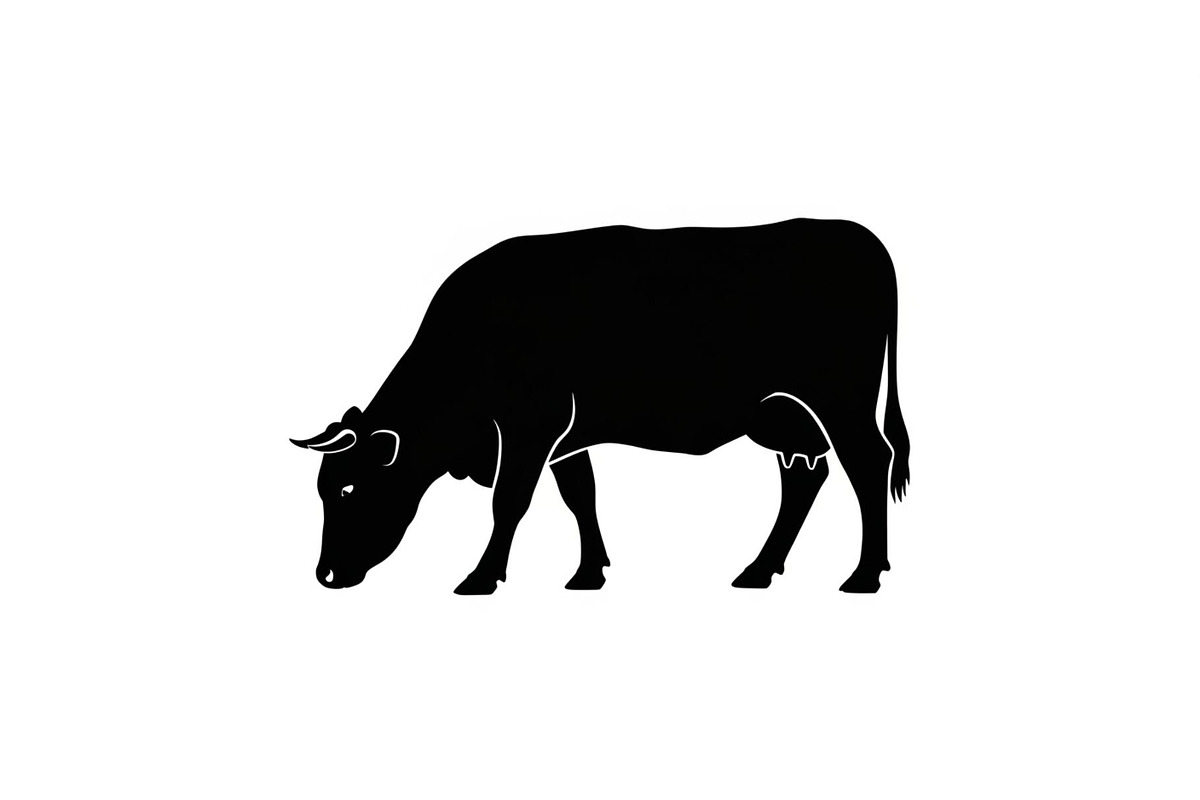 Farm Cow Silhouette Vector Bundle, an Illustration by Designs_River (Photo 42 of 51)