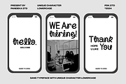 Ligema - Experimental Unique Sans, a Sans Serif Font by Pandeka Studio (Thumbnail 4 of 11)