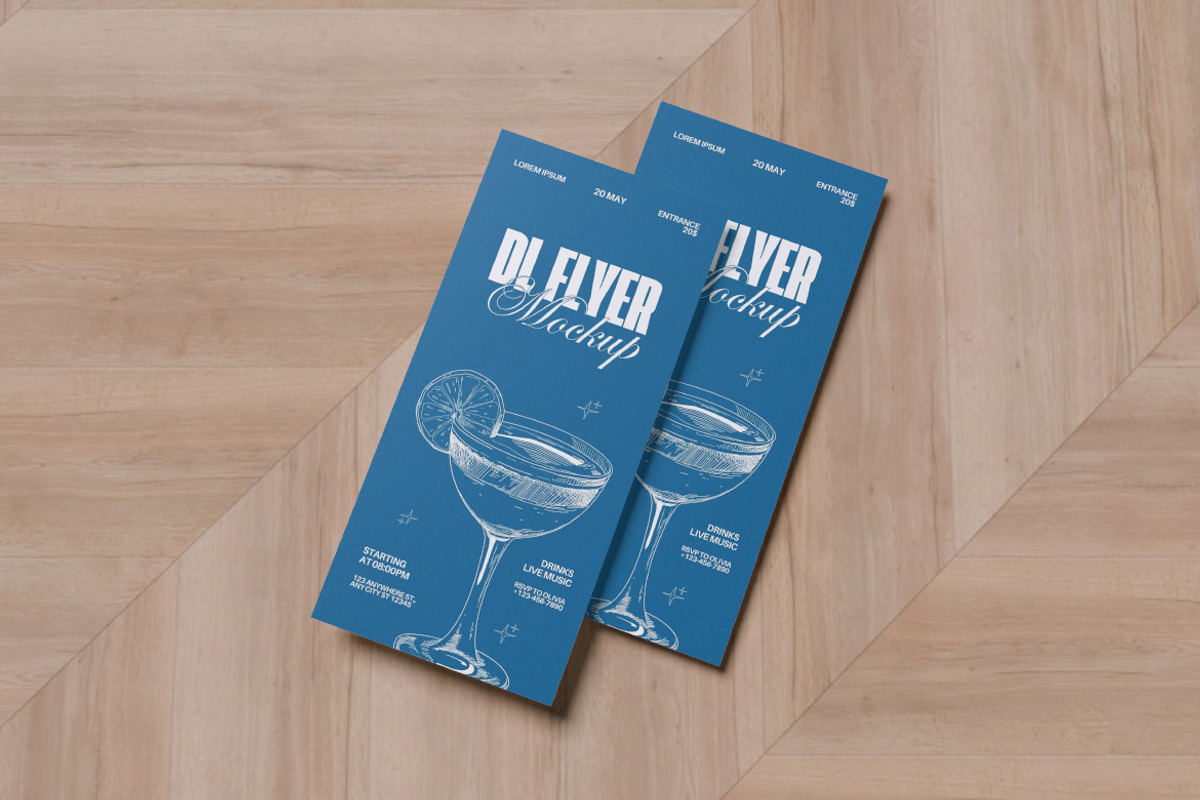 DL Flyer Mockup Bundle Set, an Advertising Mockup by Rielismee (Photo 3 of 5)