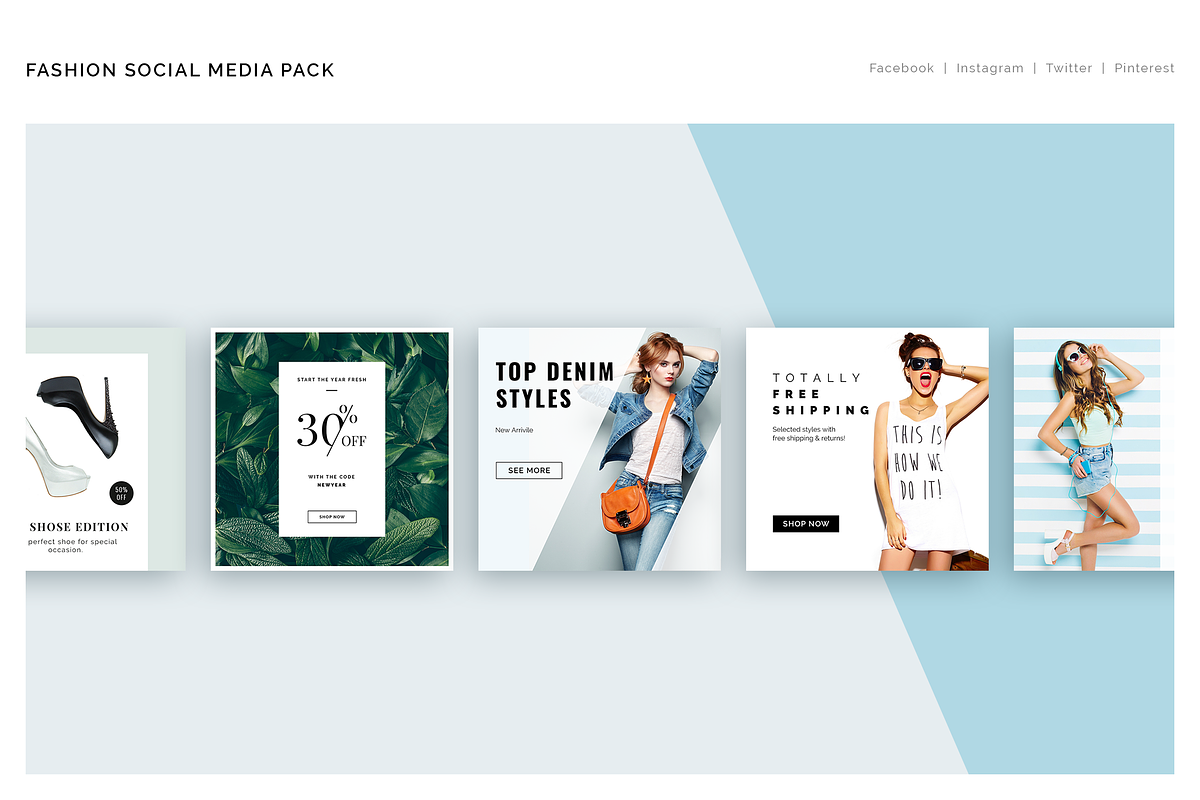 Fashion Social Media Pack, a Social Media Template by hoangpts (Photo 4 of 7)