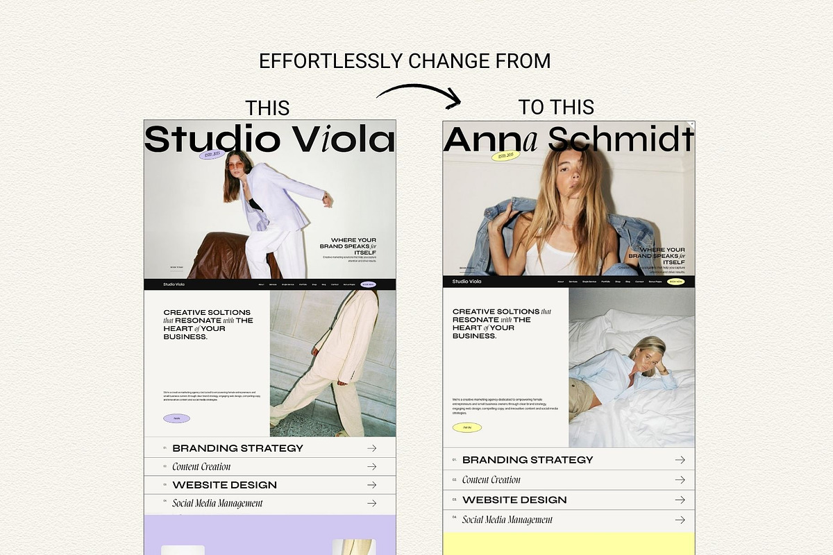 Purple Squarespace 7.1 Template, a Websites & App Template by Row Creative (Photo 8 of 10)