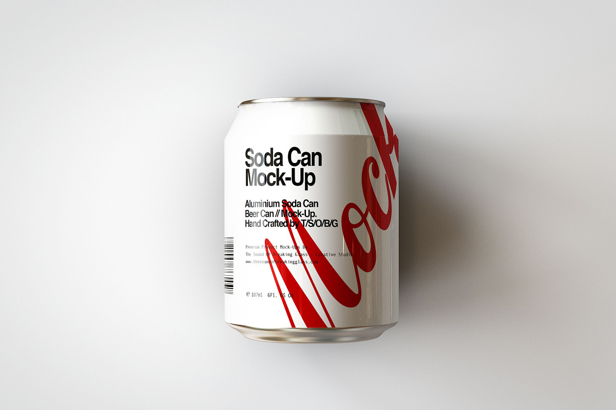 Mini Soda Can | Beer Can Mock-Up V3, a Household Mockup by TSOBG (Photo 8 of 15)