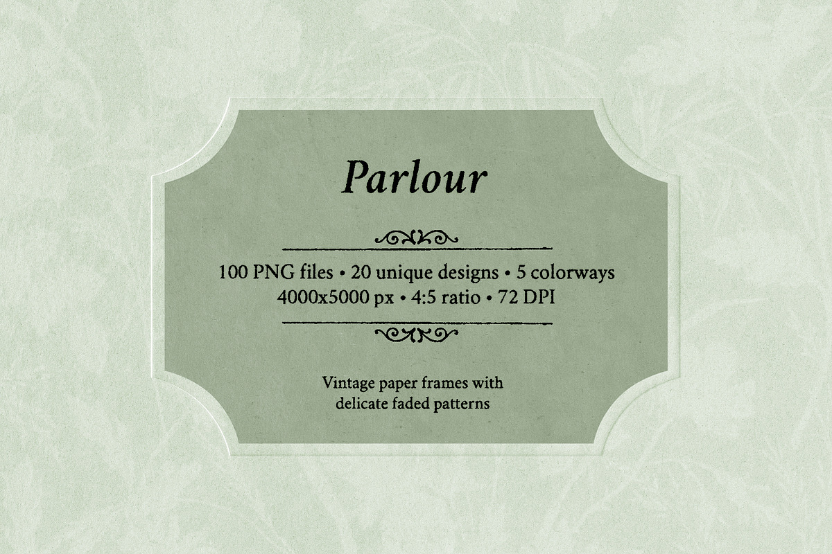 Parlour: Vintage Paper Frames, an Object Graphic by Dina Mae (Photo 2 of 11)