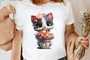 Whimsical Mother's Day Cat Clipart B, an Illustration by SVGArt (Thumbnail 7 of 9)