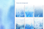 Watercolor Snowflakes, a Decorative Illustration by Lara Cold (Thumbnail 3 of 9)