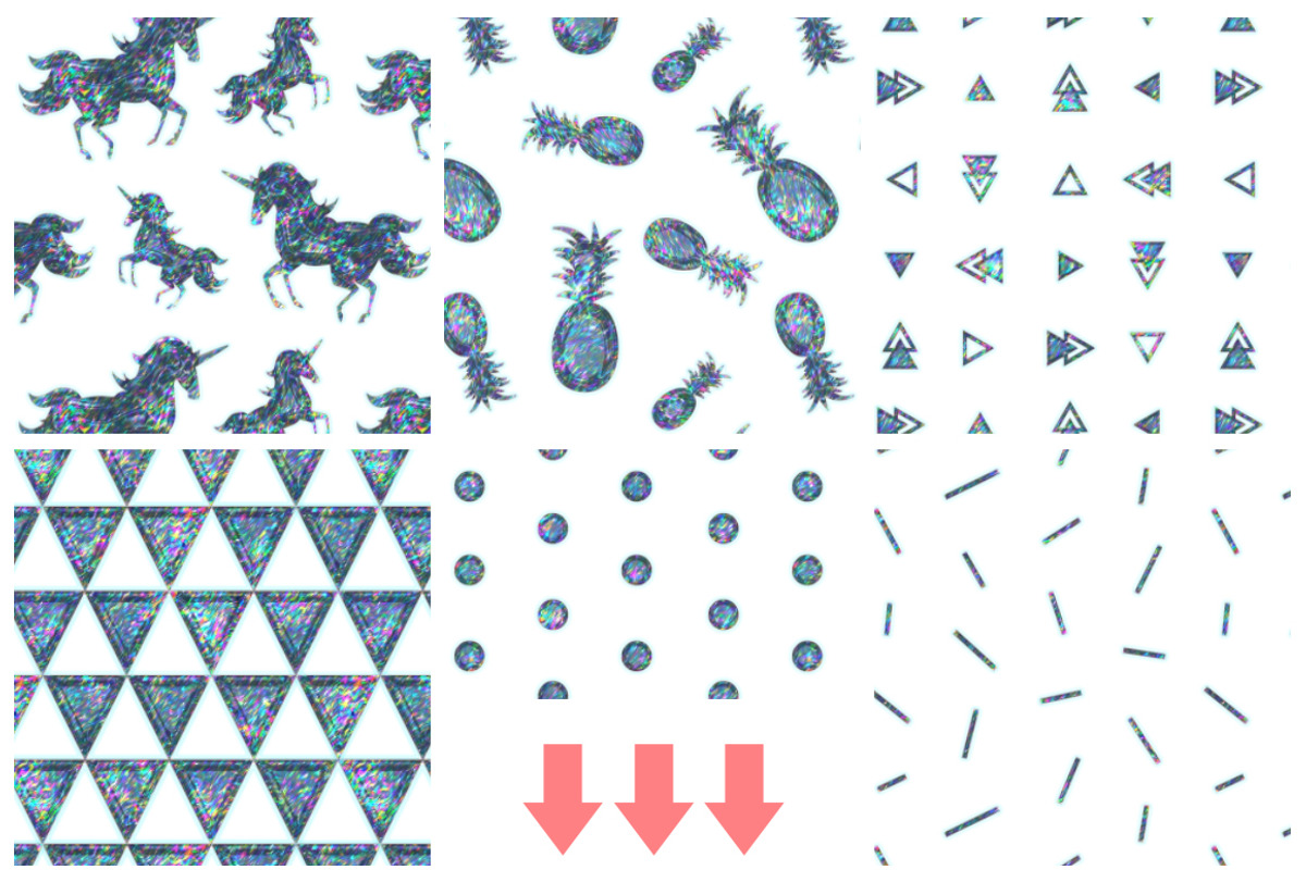 Pop Art Holographic Patterns, a Pattern Graphic by WBS Design (Photo 6 of 8)