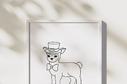 St. Patrick Animals Outline Bundle, a Seasonal Illustration by TitaLivingArt (Thumbnail 8 of 9)