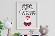 Santa's Beard Curly Christmas Font, a Font by Dancing with Ink (Thumbnail 6 of 30)
