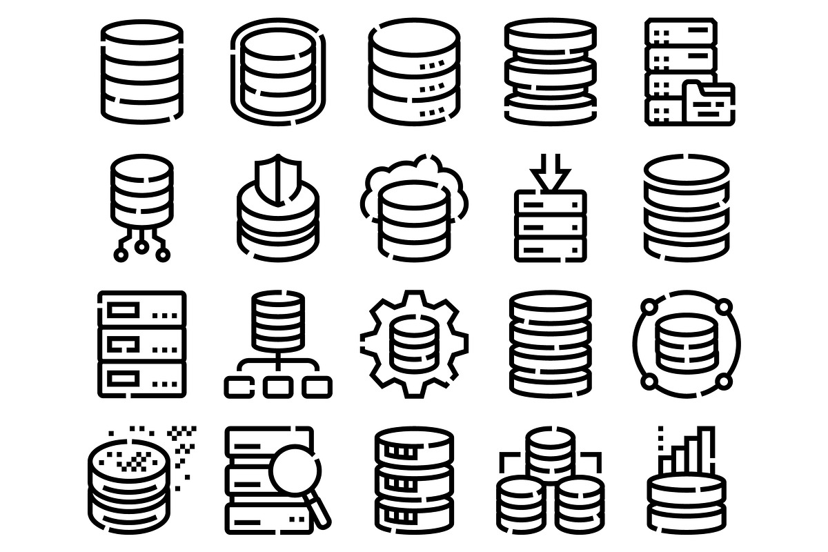 Database server data storage cloud, an Object Graphic by pikepicture (Photo 2 of 3)