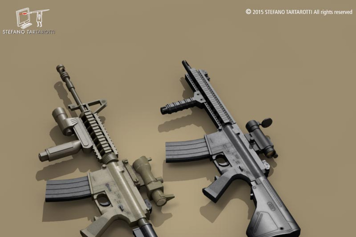 M4 rifle, an Object 3D Model by Tartino 3D models (Photo 5 of 10)