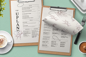 Rustic Restaurant Menu