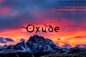 Oxude Font