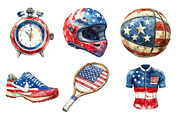Retro Patriotic Sport PNG, an Illustration by SinaCreation (Thumbnail 2 of 5)