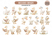 Silly Goose Clipart, Vintage Goose, an Illustration by TatiMockup (Thumbnail 4 of 7)
