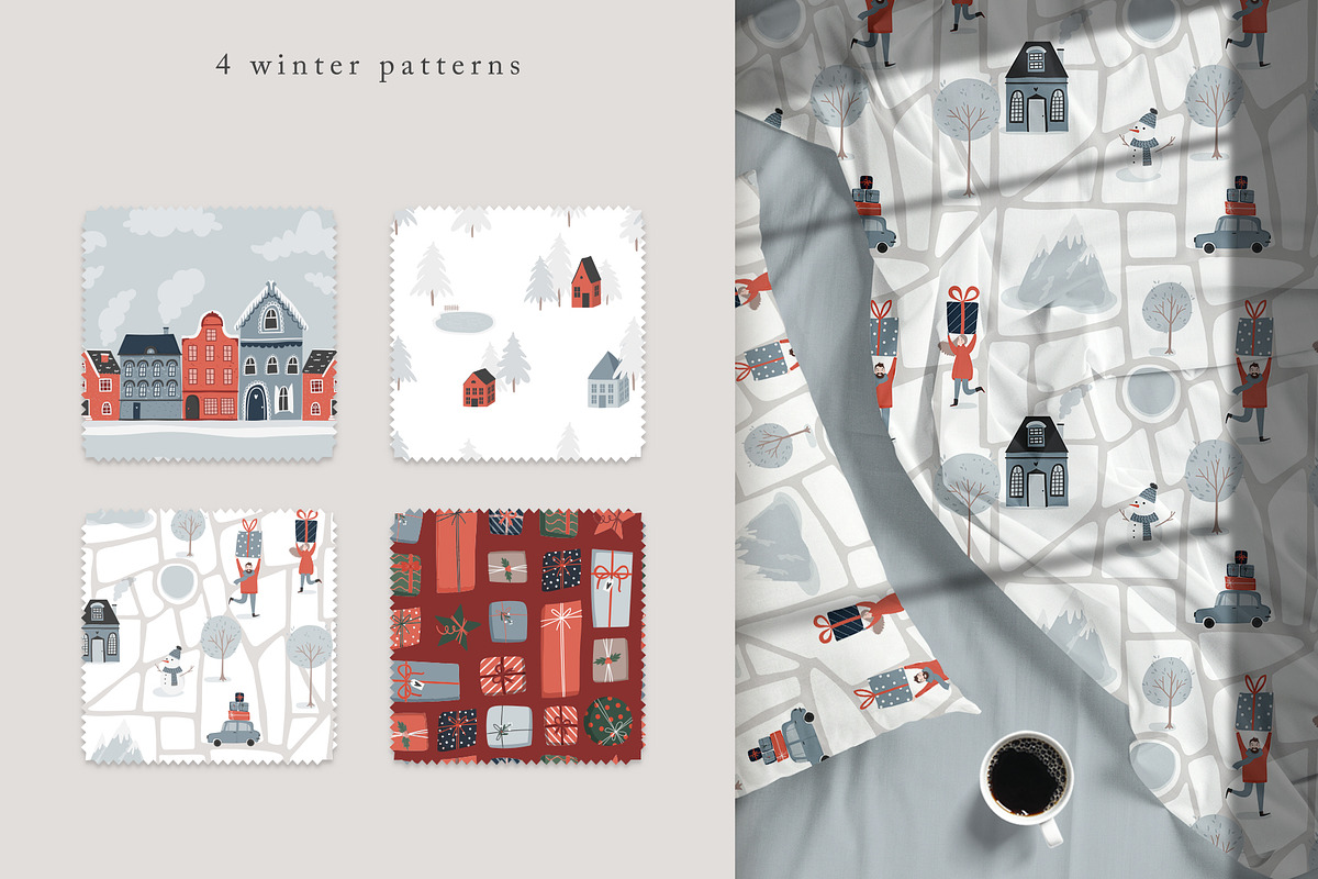 Winter days - calm and cozy Holidays, a Decorative Illustration by Cute Atelier (Photo 6 of 7)