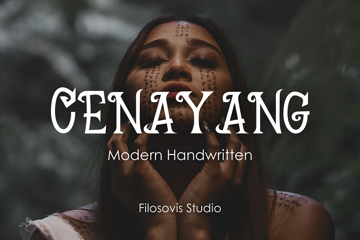 Cenayang | Handwritten Font, a Handwritten Font by filosovis (Photo 1 of 5)