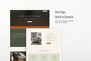 One Page Therapist Website, a Squarespace Template by Pretty Boss Designs (Thumbnail 2 of 6)