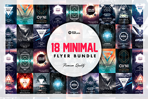 18 MINIMAL Flyer Bundle