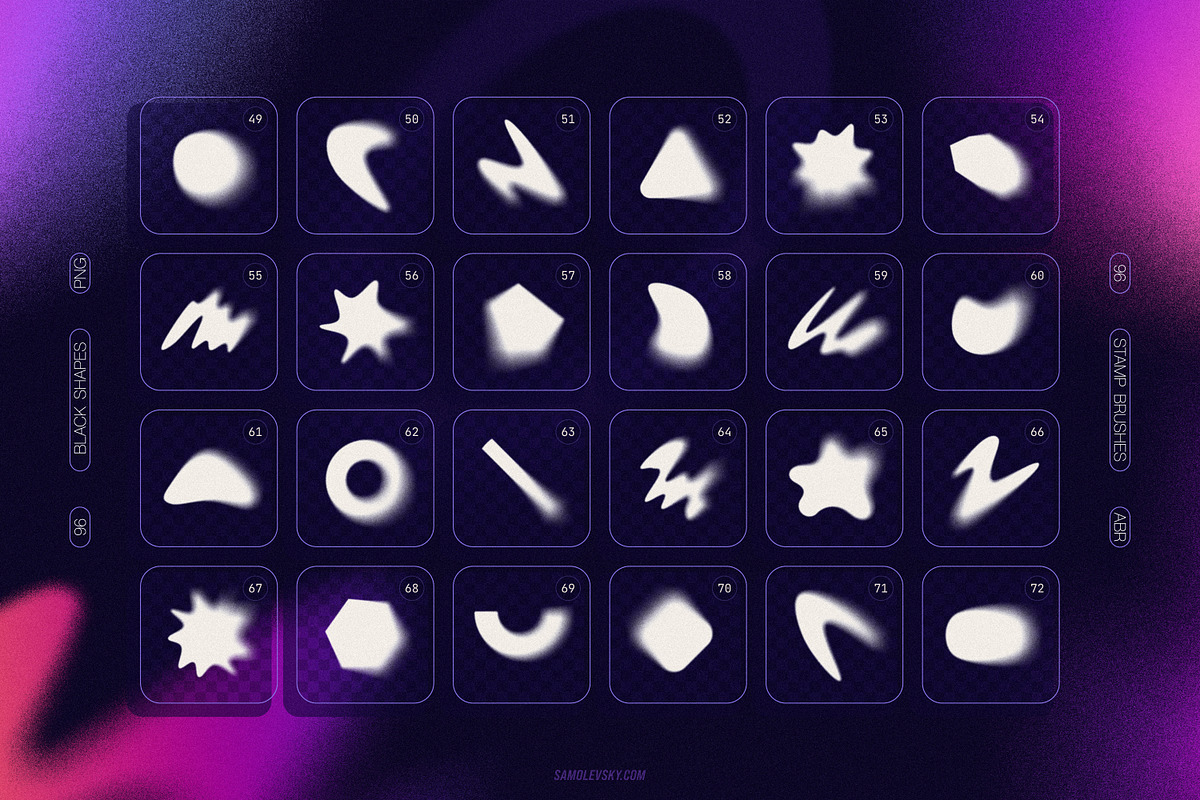 Blurry Gradient Shapes Collection, an Object Graphic by Samolevsky (Photo 12 of 15)