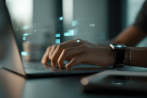 Laptop data display work, a Photo by Beautiful things