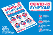 Covid-19 Symptoms Campaign Templates, a Flyer Template by MEDZ (Thumbnail 1 of 4)