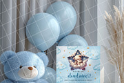 Boy baby shower invitation mockup PS, an Advertising Mockup by Blush Roses Print (Thumbnail 6 of 7)