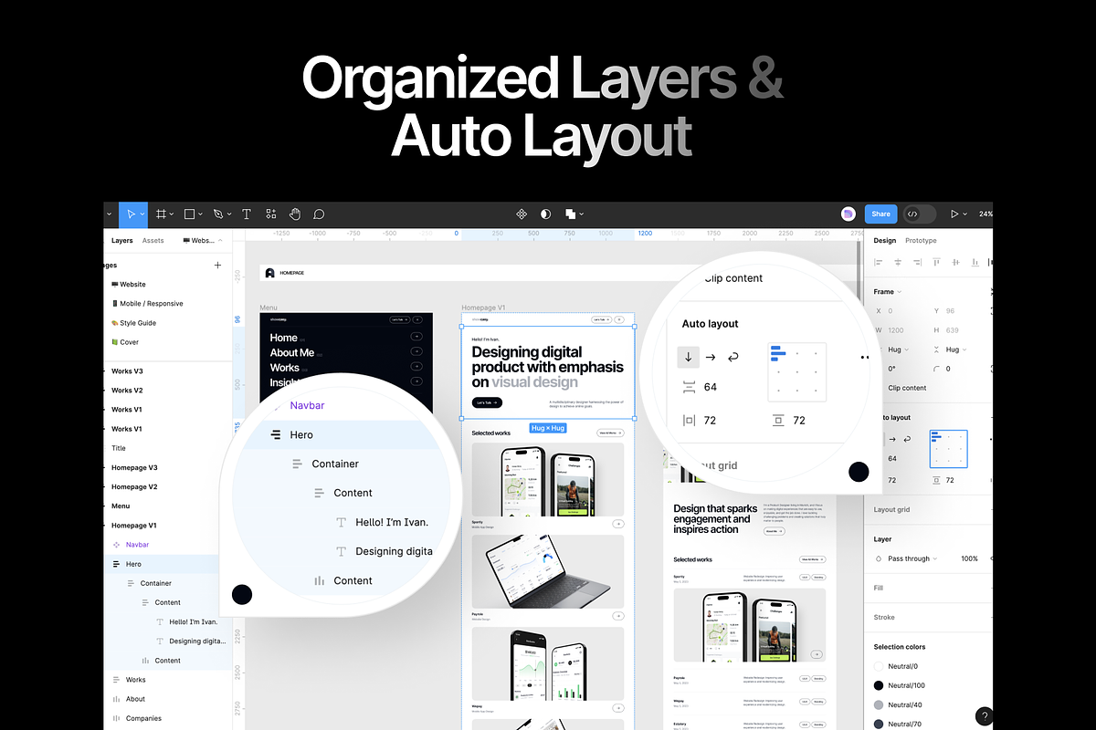 Showcasy - A Personal Portfolio Webs, an UI Kit Template by dhuhacreative (Photo 5 of 8)