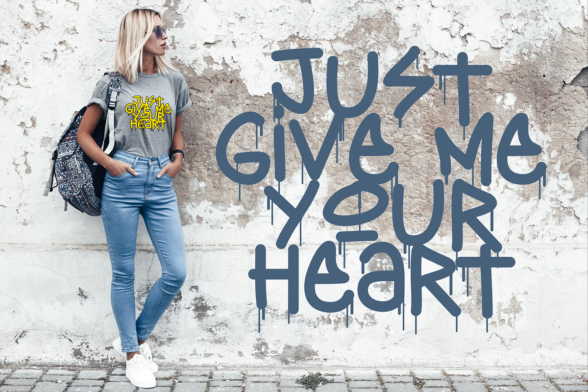 Skater Street - Graffity Font, a Handwritten Font by Sronstudio (Photo 7 of 15)