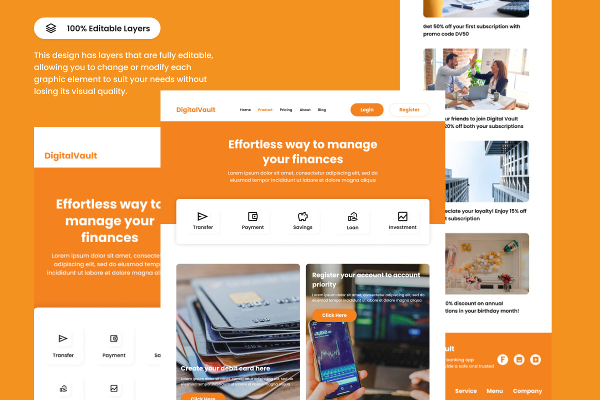 DigitalVault - Banking Landing Page2, a Landing Page Template by twinstd (Photo 4 of 5)
