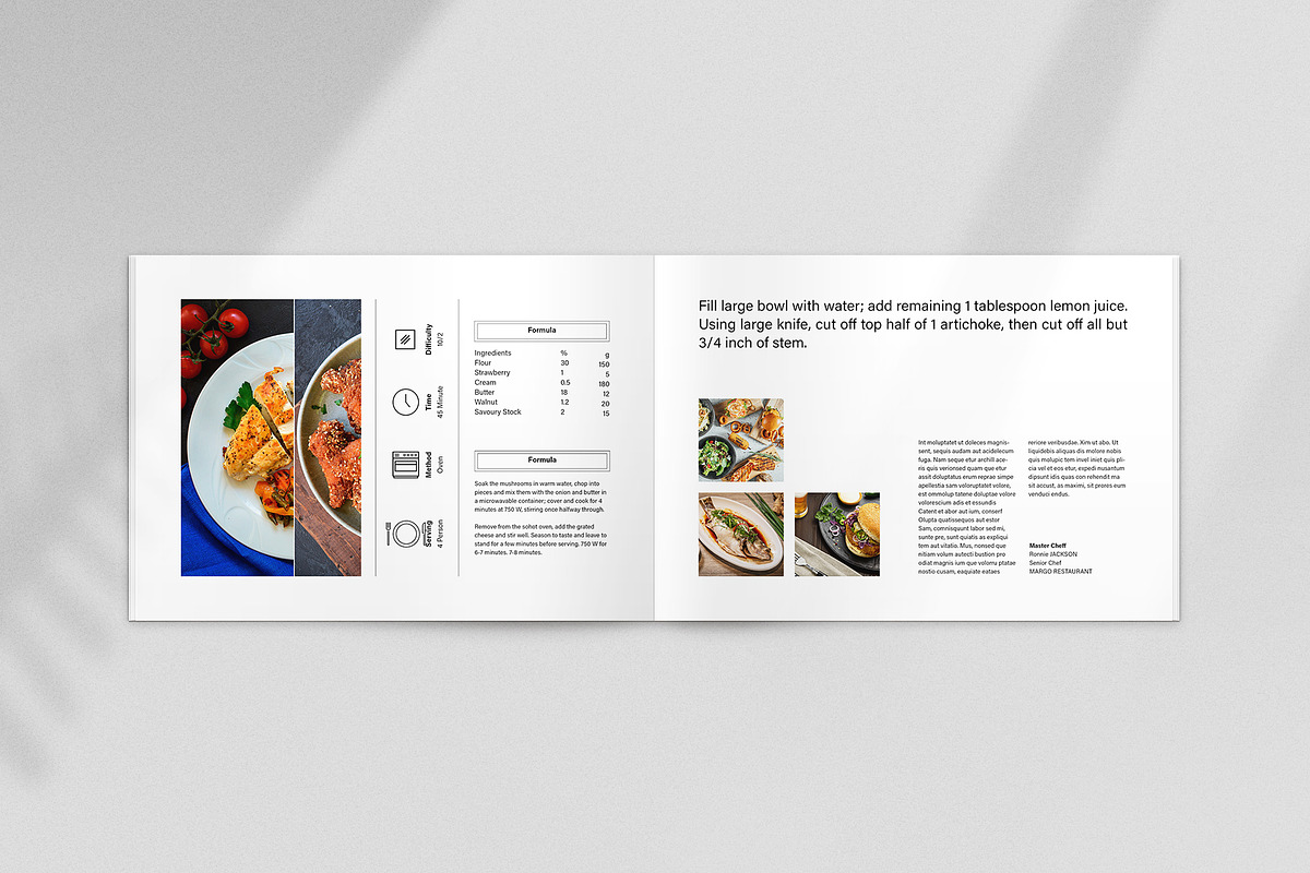 Cookbook Recipe Book Template, a Brochure Template by ArtisanaAura (Photo 8 of 10)