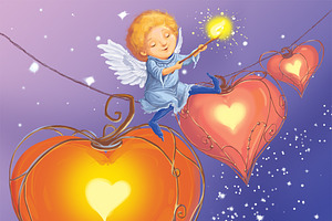 Angel Light Hearts Of Love.