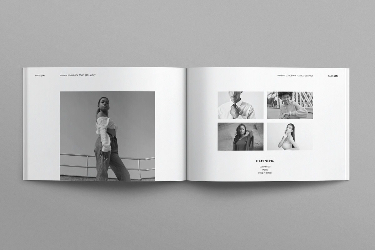 Lookbook Template Layout Landscape, a Brochure Template by E-Type (Photo 6 of 8)