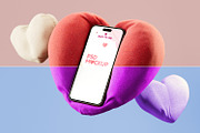 Valentine's Day Phone Mockup, an iPhone Mockup by TandemStock (Thumbnail 3 of 4)