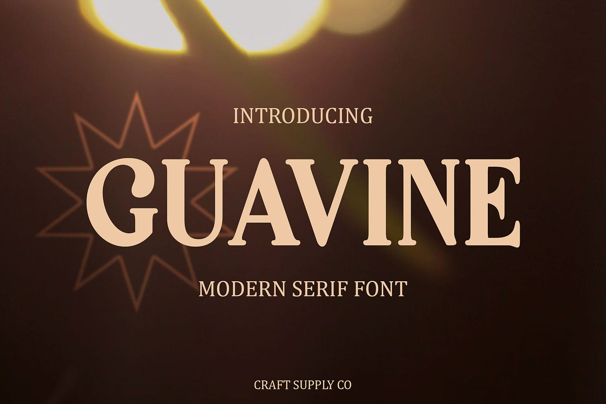 Guavine, a Serif Font by Craft Supply Co. (Photo 1 of 8)