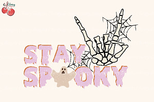 Stay Spooky Ghost Sublimation PNG