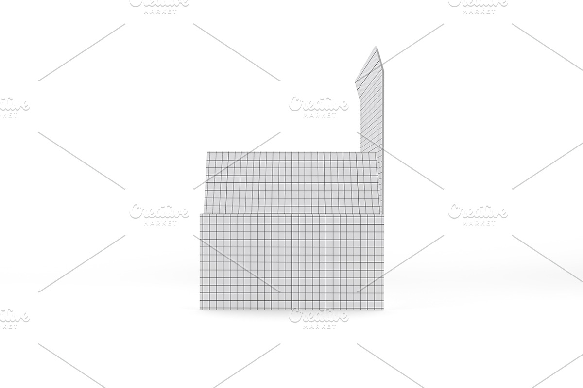 Flat Square Box Mockup, a Packaging Mockup by Qaleb Studio