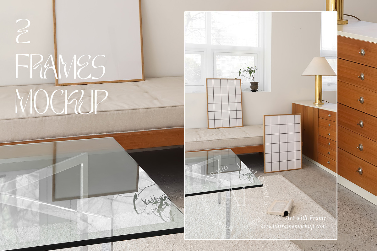 51 Frame Mockups - Vintage Furniture, a Product Mockup by ArtwithFrame (Photo 38 of 50)