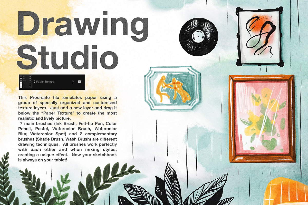 Realistic brushes for Procreate, a Brush Add-On by Maria Summer (Photo 2 of 8)
